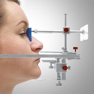 therafaceline Gesichtsbogen zur Erfassung aller wichtigen Parameter